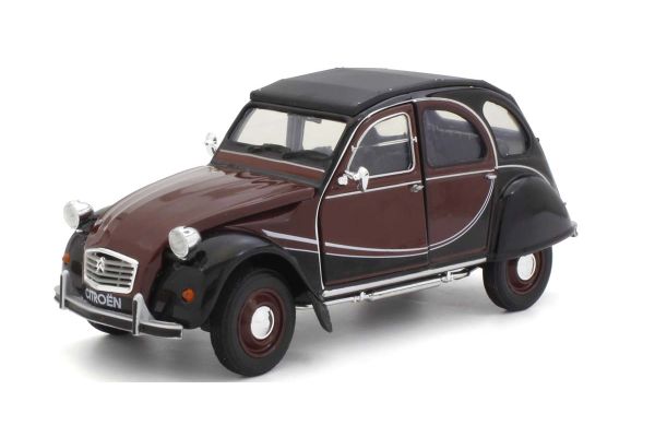 WELLY 1/24scale Citroen 2CV 6 Charleston Brown / Red  [No.WE24009BR]