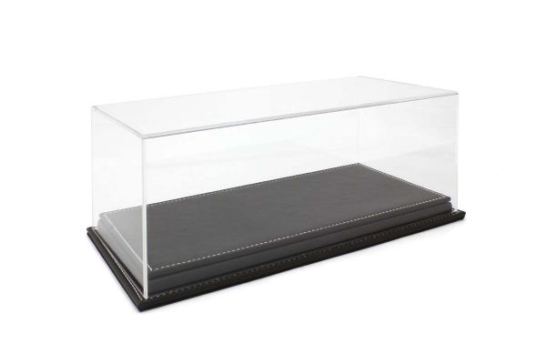 ATLANTIC CASE 1/18scale Mulhouse leather base (thick / dark brown) & acrylic case  [No.ATL10116]
