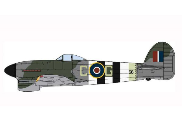 OXFORD 1/72scale Hawker Typhoon Mk1 121 Squadron RAF Holmesley South 1944  [No.OXAC100]