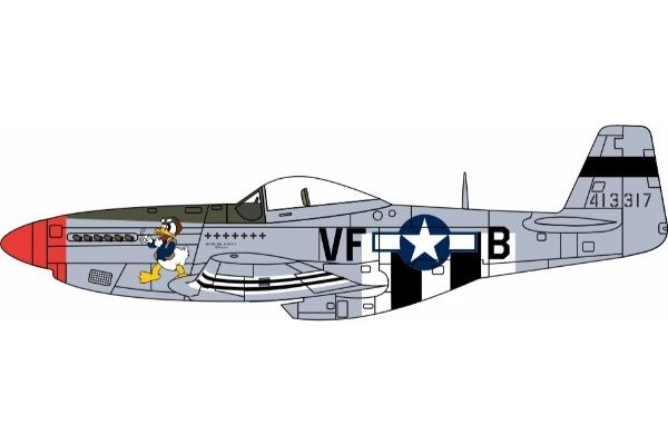 OXFORD 1/72scale 1944 North American P-51 Mustang Capt. Dremerson 336th Squadron 4th Fighter Group 8th Air Force Debden UK  [No.OXAC126]