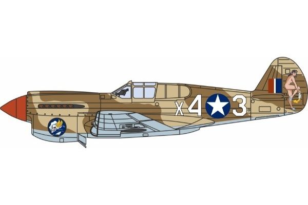 OXFORD 1/72scale 1943 Curtiss P-40F Warhawk X43 Miss Memphis North Africa  [No.OXAC127]