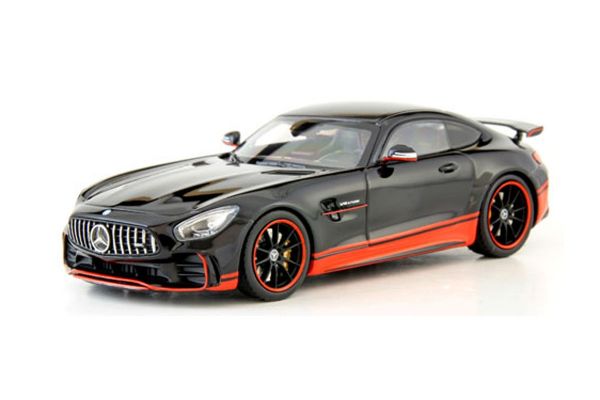 ALMOST REAL 1/43scale MERCEDES-AMG GT R – GLOSSY BLACK W/ RED STRIPE  [No.AL420709]