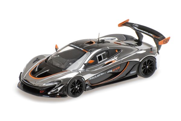 ALMOST REAL 1/43scale McLaren P1 GTR (chrome / black) with Gift box  [No.AL440105]