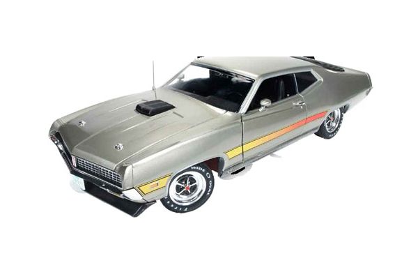 AMERICAN MUSCLE 1/18scale 1971 Ford Torino GT light pewter Metallic ※ Gray  [No.AMM1074]