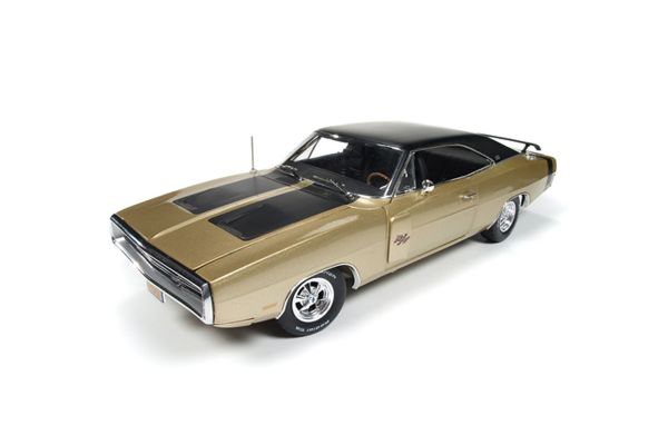 AMERICAN MUSCLE 1/18scale 1970 Dodge Charger R/T 50th Anniv Polly Light Gold  [No.AMM1077]