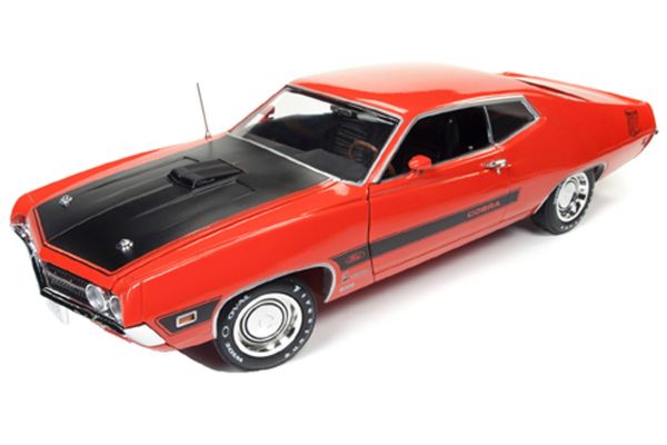AMERICAN MUSCLE 1/18scale 1970 Ford Torino Cobra Vermilion Red  [No.AMM1112]