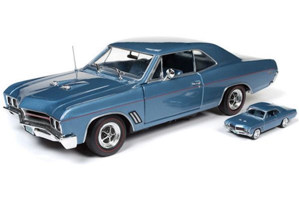 AMERICAN MUSCLE 1/18scale 1967 Buick GT Hardtop (Combine with 1:64 model) (Sapphire Blue)  [No.AMM1115]