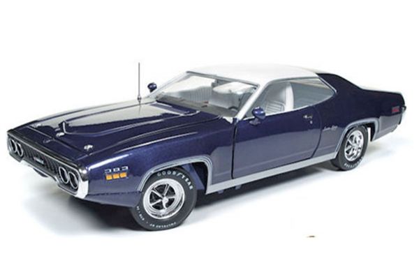 AMERICAN MUSCLE 1/18scale 1971 Plymouth Satellite Sebring Plus (MCACN) FC7 Purple / White  [No.AMM1146]