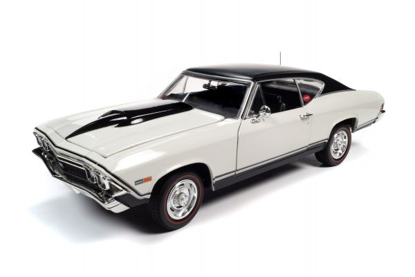 AMERICAN MUSCLE 1/18scale 1969 Chevy Chevelle SS Hardtop Nicky Armin White / Black  [No.AMM1201]