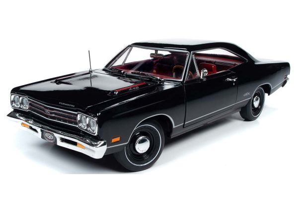 AMERICAN MUSCLE 1/18scale 1969 Plymouth GTX Hardtop MCACN X9 Black Velvet  [No.AMM1204]