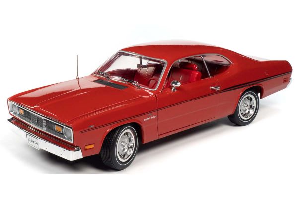 AMERICAN MUSCLE 1/18scale 1970 Plymouth Duster (Hemmings Classic) FE5 Rally Red  [No.AMM1205]