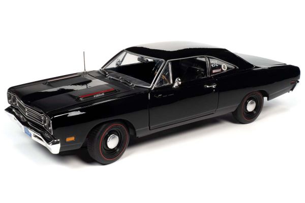 AMERICAN MUSCLE 1/18scale 1969 Plymouth Road Runner (Hemmings Muscle Machine) X-9 Tuxedo Black  [No.AMM1213]