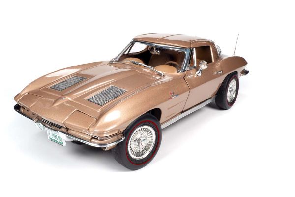 AMERICAN MUSCLE 1/18scale 1963 Shelby Corvette Stingray Coupe (Saddle Tan Brown)  [No.AMM1222]