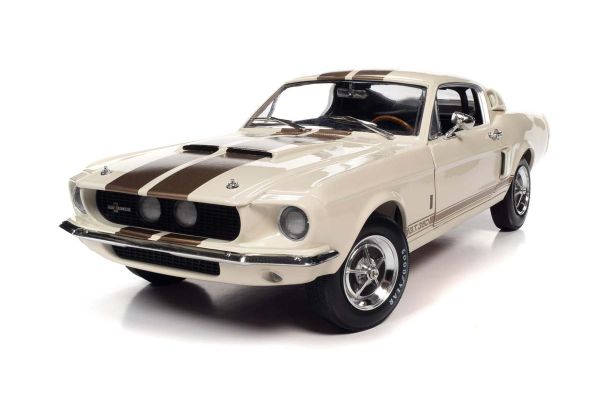 AMERICAN MUSCLE 1/18scale 1967 Ford Mustang Shelby GT350 Wimbledon White  [No.AMM1227]