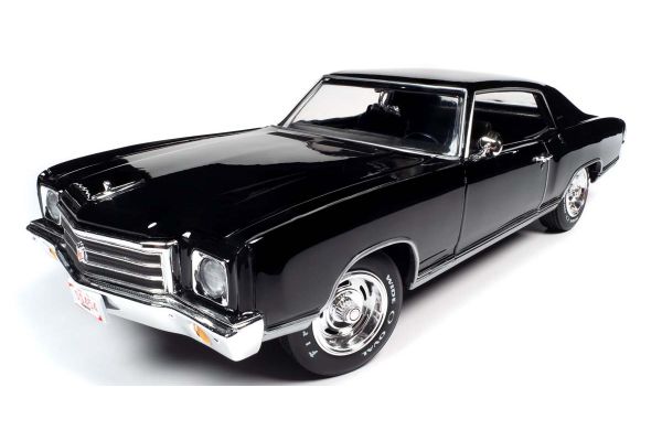 AMERICAN MUSCLE 1/18scale 1970 Chevy Monte Carlo SS 454 (50th Anniversary) Tuxedo Black  [No.AMM1237]