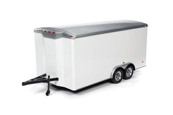 AMERICAN MUSCLE 1/18scale Closed trailer (tow only) White / Silver  [No.AMM1238]