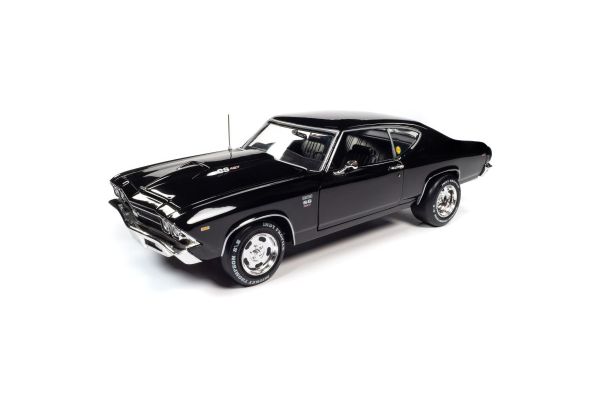 AMERICAN MUSCLE 1/18scale 1969 Chevy Chevelle (Baldwin Motion) Black Tie Black  [No.AMM1269]