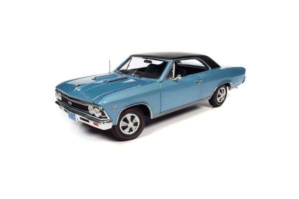 AMERICAN MUSCLE 1/18scale 1966 Chevy Chevelle SS396 Blue/Black  [No.AMM1282]