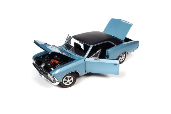 AMERICAN MUSCLE 1/18scale 1966 Chevy Chevelle SS396 Blue/Black [No 