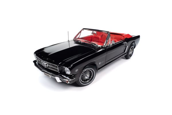 AMERICAN MUSCLE 1/18scale 1964 Ford Mustang Convertible Raven Black  [No.AMM1312]