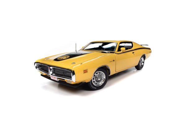 AMERICAN MUSCLE 1/18scale 1971 Dodge Charger Super Bee - Banana Yellow  [No.AMM1315]