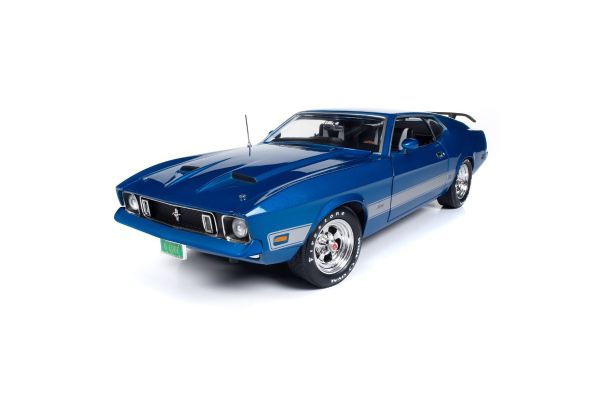 AMERICAN MUSCLE 1/18scale 1973 Ford Mustang Mach 1 Blue  [No.AMM1323]