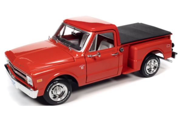 AUTO WORLD 1/18scale 1968 Chevy C10 Pick Up Sidestep Vermilion Red  [No.AW300]
