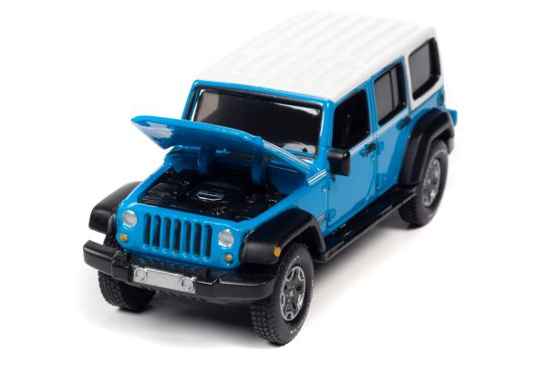 Auto World 1 64scale 18 Jeep Wrangler Jk Unlimited Sport Blue No Aw642a6bl Kyosho Minicar