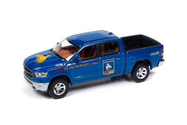 AUTO WORLD 1/64 2021 ダッジ ラム パトリオットブルー PRORODEO  [No.AWBC002DBL]