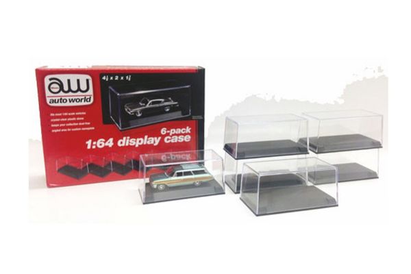 AMERICAN MUSCLE -scale Display Case for 1:64 scale model cars (6 Pack) (made of plastic)  [No.AWDC008]