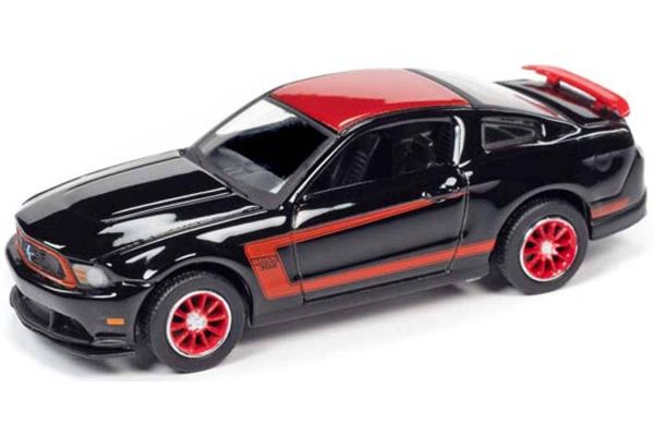 AUTO WORLD 1/64scale 2012 Ford Mustang Boss 302 (Black / Red)  [No.AWSP046A]