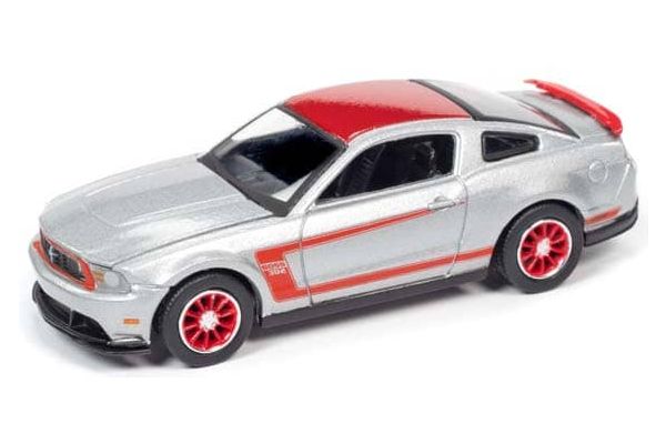AUTO WORLD 1/64scale 2012 Ford Mustang Boss 302 (Silver / Red)  [No.AWSP046B]