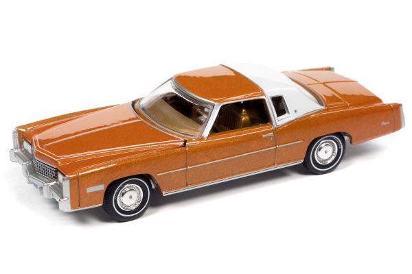 AUTO WORLD 1/64scale 1975 Cadillac Eldorado Mandarin Orange / White  [No.AWSP070A]
