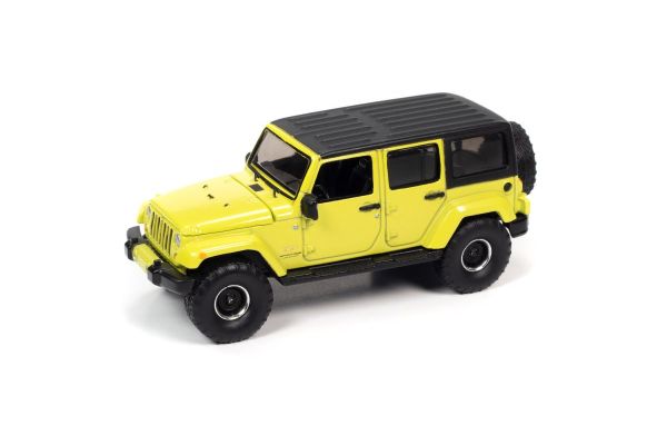 AUTO WORLD 1/64scale 2017 Jeep Wrangler Sahara Unlimited Hyper Yellow Offroad  [No.AWSP077A]
