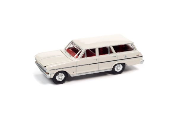 AUTO WORLD 1/64scale 1963 Chevy Nova II Station Wagon Armin White  [No.AWSP083A]