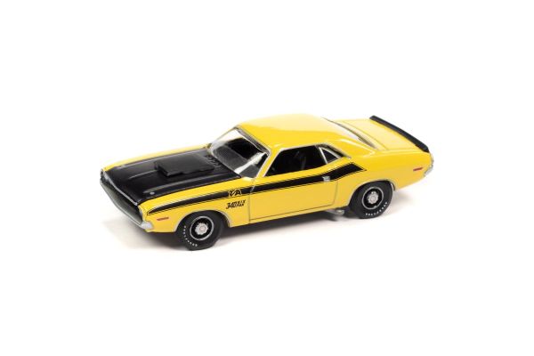 AUTO WORLD 1/64scale 1970 Dodge Challenger T / A FY1 Banana Yellow / Black  [No.AWSP086B]