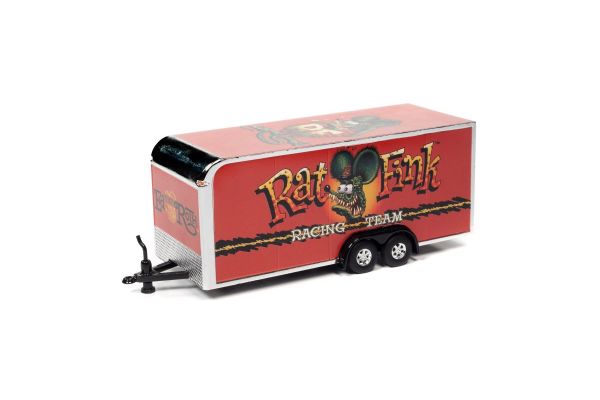AUTO WORLD 1/64scale Closed trailer Rat Fink / Red  [No.AWSP093]