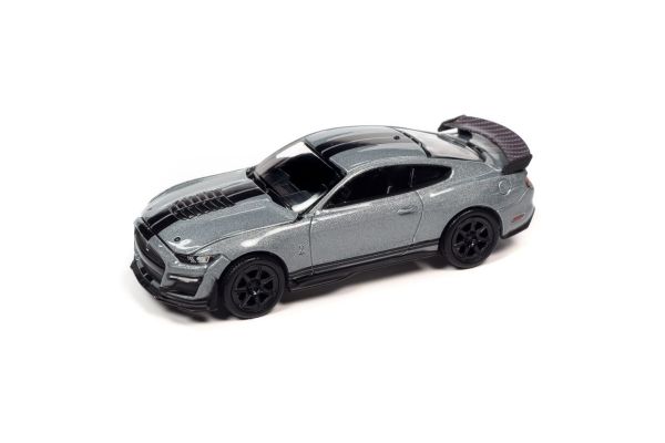AUTO WORLD 1/64scale 2021 Shelby GT500 Carbon Edition Iconic Silver/Black Line  [No.AWSP114B]