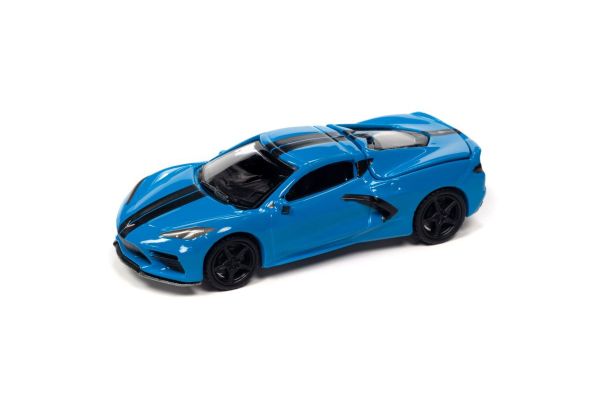 AUTO WORLD 1/64scale 2020 Chevy Corvette Rapid Blue/Black  [No.AWSP124B]