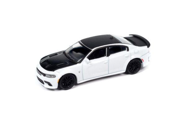 AUTO WORLD 1/64scale 2021 Dodge Charger - White Knuckle/Black  [No.AWSP135A]