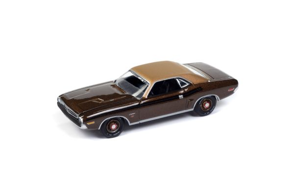 AUTO WORLD 1/64scale 1971 Dodge Challenger R/T Dark Gold/Vinyl Roof  [No.AWSP160]