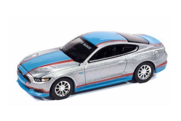 AUTO WORLD 1/64 2017 フォード マスタング GT トリビュート シルバー/ペティブルー  [No.AWSP178A]