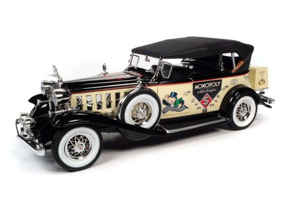 AUTO WORLD 1/18scale 1932 Cadillac V16 Phaeton Mr. Monopoly Cream / Black (with figure)  [No.AWSS127]