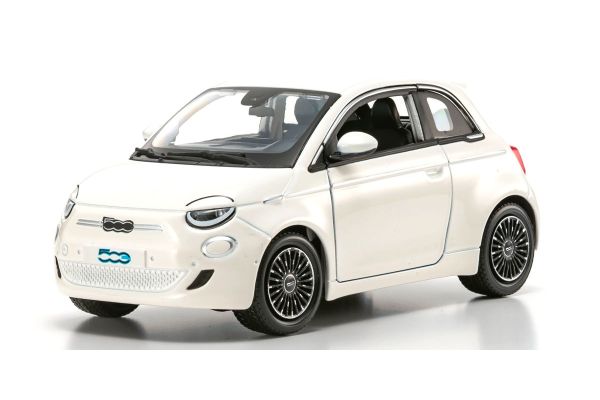 Bburago 1/24 フィアット 500e (2003)  アイスホワイト  [No.BUR21110W]