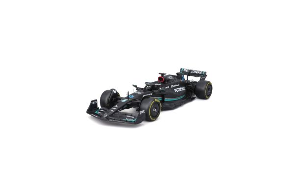 Bburago 1/24 メルセデス-AMG ペトロナス F1チーム W14(2023)Eパフォーマンス No,63 G.ラッセル フィギア付(ウィンドウボックス)  [No.BUR28037R]