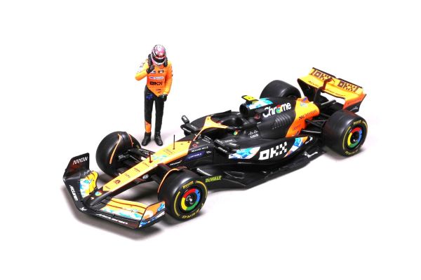 Bburago 1/24 マクラーレン F1 チーム MCL38 2024 日本GP No,4 L.ノリス ドライバー付 クリアケース  [No.BUR28040JPN]