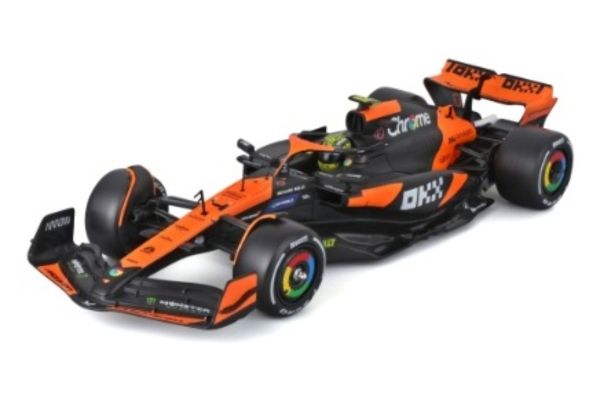 Bburago 1/24 マクラーレン F1 チーム MCL38 マイアミGP 2024 No,4 L.ノリス ドライバー付 組立キット  [No.BUR28504]