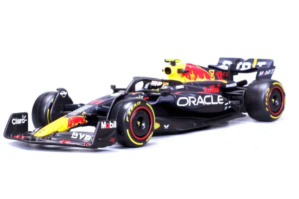 Bburago 1/43 オラクル レッドブル レーシング RB19(2023) No.11 S.ペレス ドライバー付  クリアケース/ベース仕様  [No.BUR38083P]