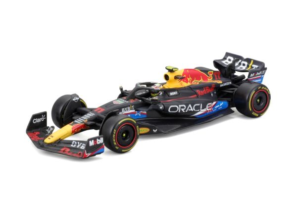 Bburago 1/43 オラクル レッドブル レーシング RB19(2023) No.11 S.ペレス アメリカGP(オースティン)カラー ドライバー付  クリアケース/ベース仕様  [No.BUR38083PUS]