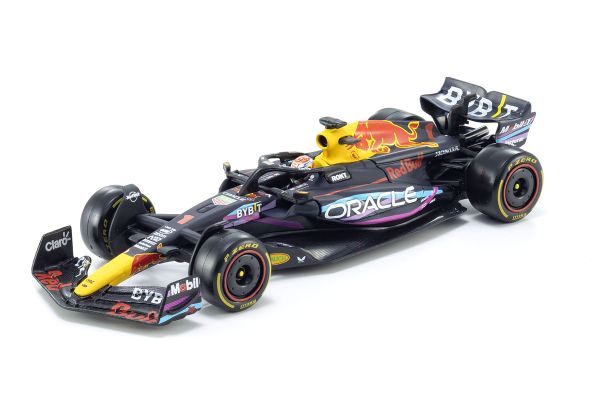 Bburago 1/43 オラクル レッドブル レーシング RB19(2023) No.1 M.フェルスタッペン  マイアミカラー ドライバー付  [No.BUR38083VMA]